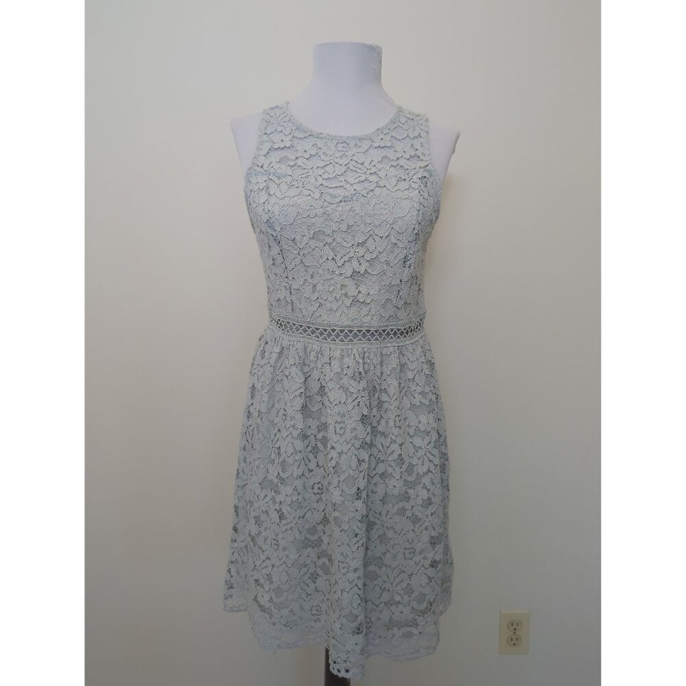 Altar’d State Light Green Lace Sleeveless Dress Size Medium